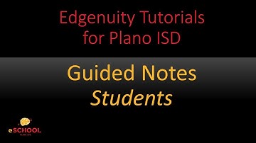 Guided Notes-Student Side