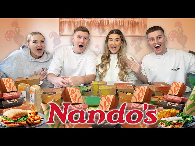 Last To STOP Eating NANDOS Wins Vs BRANDONIO AND ERIN BOWYER! class=