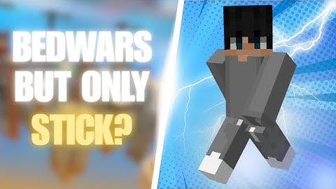 Winning Bedwars With ONLY a Knockback Stick![Stick ONLY Challenge In #Bedwars ]