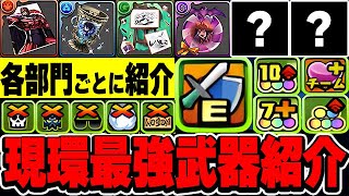 みんなは何体持ってる？現環境で最強な武器を耐性などの部門ごとに紹介！！【パズドラ実況】