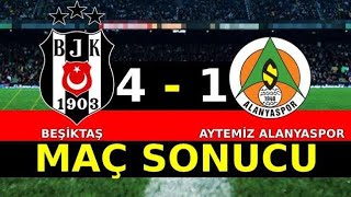 Bjk 4-1 Alanyaspor maç özeti