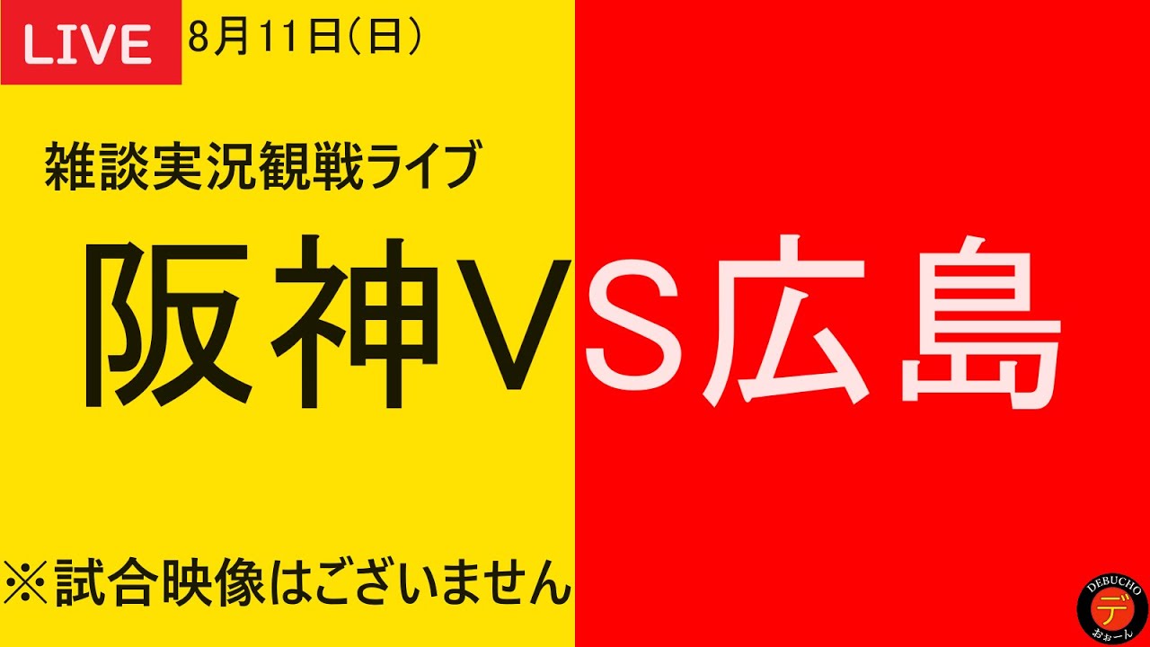 8/11(日)阪神タイガースvs広島東洋カープ 京セラドーム ストレス要因 