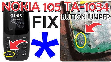 Nokia 105 ta-1034 * button not working fix