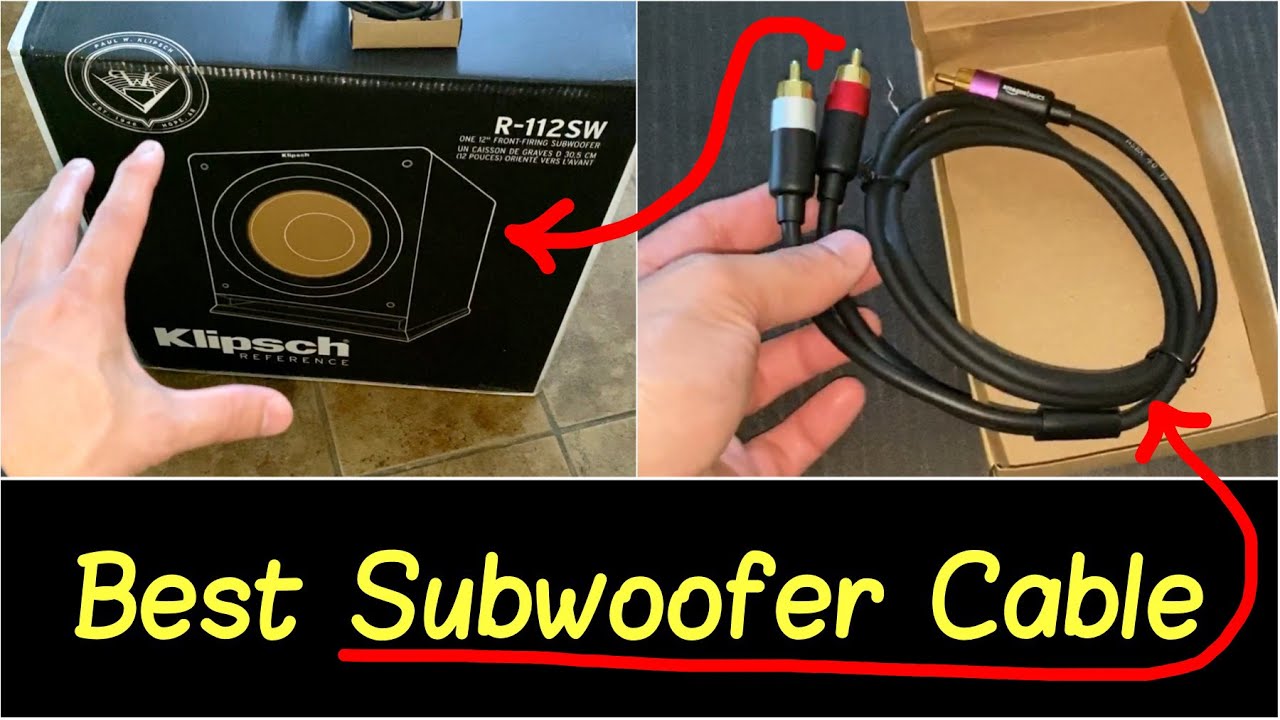 Best Subwoofer RCA Cable for 5.2 Home Theater System | 2x Klipsch 12