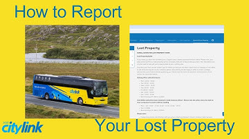 How to: Report Your Lost Property