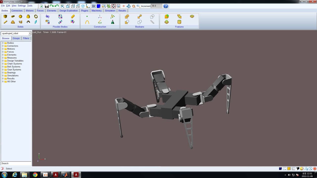 quadruped-robot-matlab-simulink-adams-co-simulation-youtube