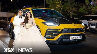 Dàn xe TRĂM TỶ tại đám cưới TiTi (HKT), Rolls-Royce Phantom và Lamborghini Urus là điểm nhấn | XSX
