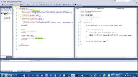 C# logging with log4net and log4view in 5 minutes