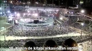 İnşikak Suresi Kabe İmamı Sudais Türkçe Altyazılı Mealli