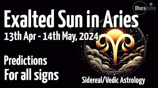 Güneş Koç Burcunda Geçiş Yapıyor 13 Nisan - 14 Mayıs 2024 Vedik Astroloji