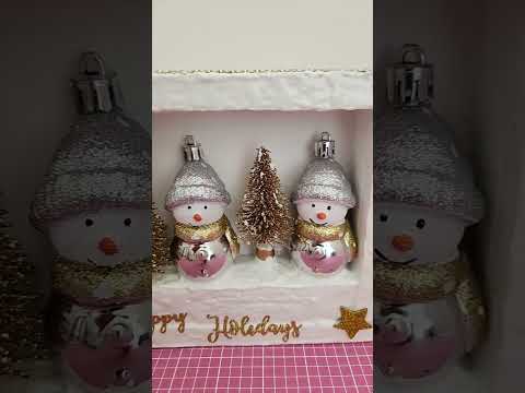 Video: Shadowbox Weihnachtsschmuck Tutorial