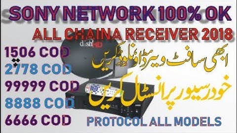 All Chaina receiver Sony Network Software 2018 (1506,2778,protocol,9999,8888) urdu toturial