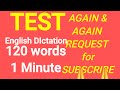 120 words l MInute  English  Shorthand Dictation. Shorthand Passages.