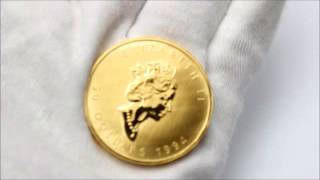 熊本でカナダ王室造幣局発行 K24 純金 メイプル金貨を買取　質屋 質乃蔵