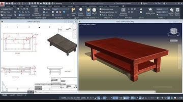 Learn how to create a Coffee Table in AutoCAD 3D & Apply Materials