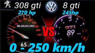 which one you will buy with your #money Peugeot 308 gti 270 hp vs VW Golf 8 gti 245 HP#squarespace