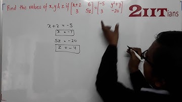 Matrices Exercise 8.1 Q 7 Class X ICSE | IIT JEE