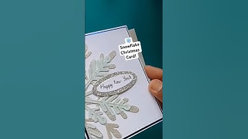 ❄️ Snowflake Christmas Card! #christmas #youtubeshorts #christmascard #diy #handmade  #snowflake