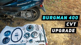 Suzuki Burgman 400: Dr Pulley Sliders + Malossi Clutch Upgrade!! | Mitch's Scooter Stuff