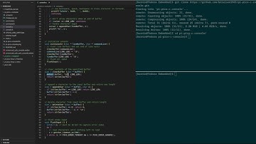 Pi Pico command console from USB or UART in C.