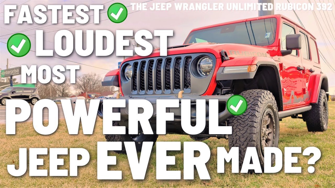 Wrangler Rubicon 392 - Jeep's Fastest, LOUDEST, Most Powerful Ever - YouTube