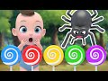 spiders like candy | Five Little Monkeys Jumping On The Bed Nursery Rhymes &amp; Kids Songs