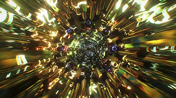 Psychedelic Neon 3d Mandala Kaleidoscope Fractal Flower Pattern Art Loop Vj Spiritual Light