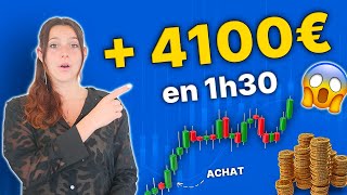 TRADING : +4100€ en 1h30 ! Une STRATÉGIE PARFAITE 😱