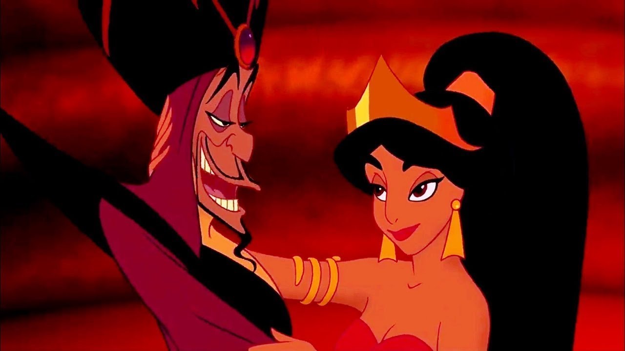 Aladdin Jasmine Kisses Jafar (Eu Portuguese) - YouTube.