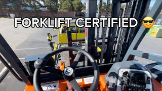 I BECAME FORKLIFT CERTIFIED ? / ROAD TO HEAVY HAUL EP2