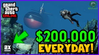 Make $200,000 Dollars Everyday Doing This in GTA Online (Hidden Caches)