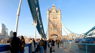 London Walking Tour | Walk Across TOWER BRIDGE from HMS Westminster | Du Lịch Khám Phá