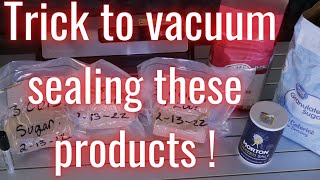 HOW TO VACUUM SEAL DRY GOODS FOR LONG TERM STORAGE:
