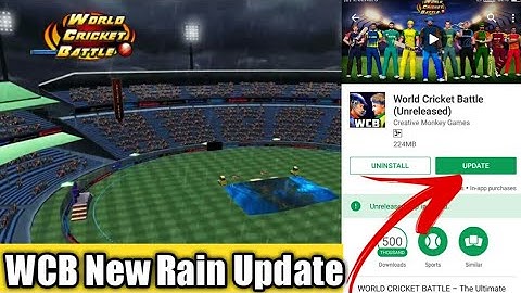 WCB NEW 1.1.8 UPDATE QUICK GAMEPLAY & REVIEW | Rain Interruption & D/L Method