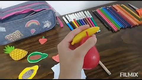 Como fazer uma fruta de papel?