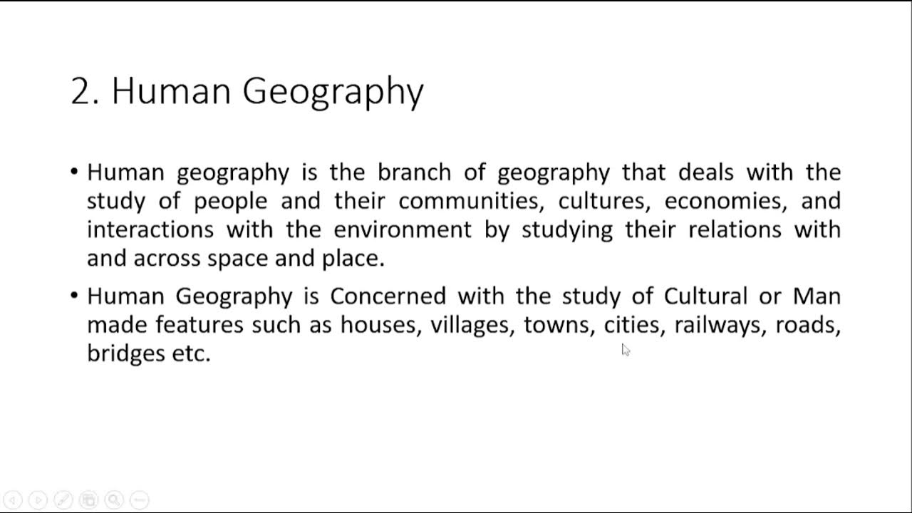 geography and branches of geography in detail YouTube