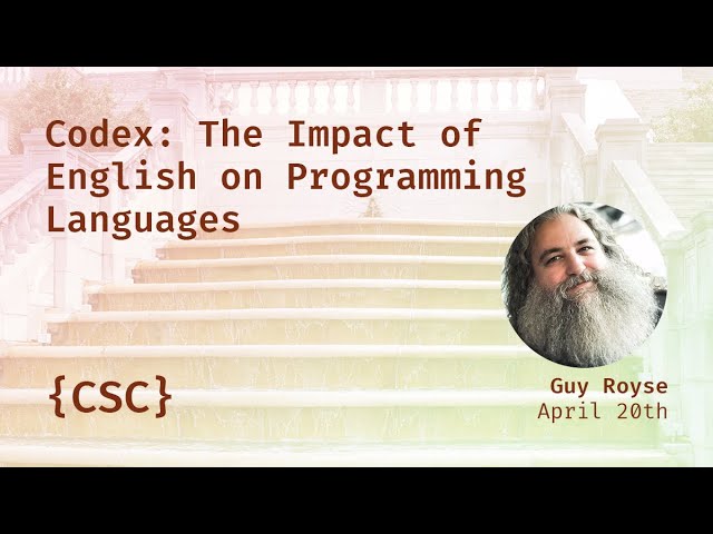 Promo image for Codex: The Impact of English on Programming Languages