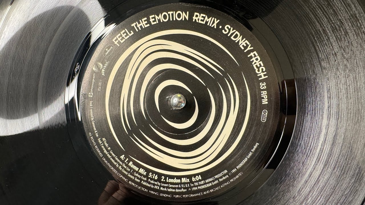 Sydney Fresh – Feel The Emotion (London Mix) - Phonogram – 856 081