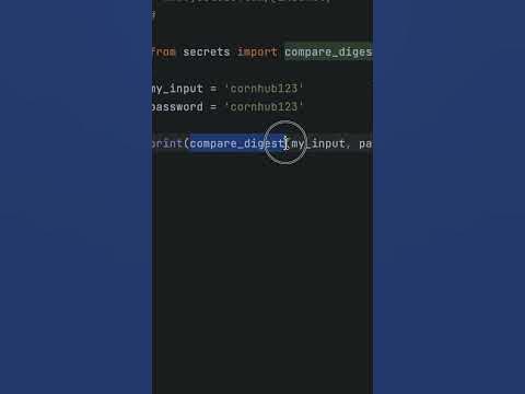 Use THIS For More SECURE Password Handling In Python - YouTube