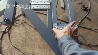 Làm cầu thang gấp gọn (phần 8)Making a folding staircase (part 8)