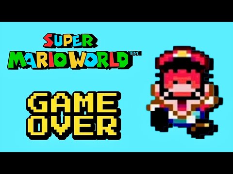 Evolution Of Super Mario World Game Over Screens 