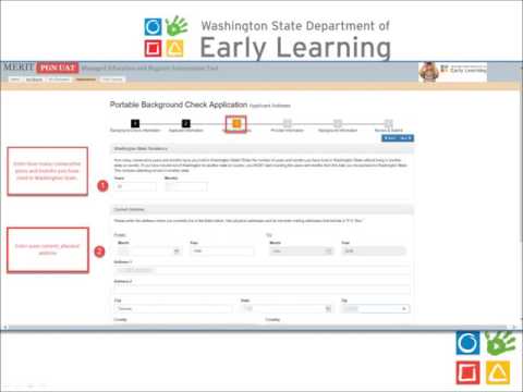 Overview of Portable Background Check in MERIT