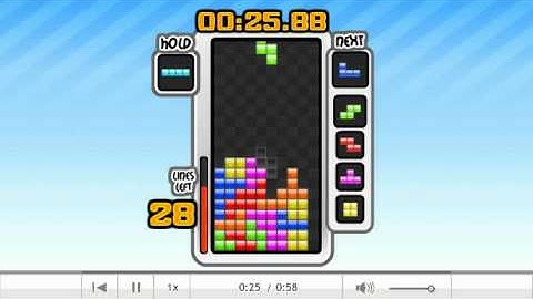 Tetris Friends Sprint - 58.36s