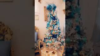 Teal and Turquoise Christmas Tree