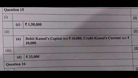 isc semester 1 accounts answer key class 12 | question paper