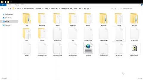 Penjelasan Struktur Direktori Laravel