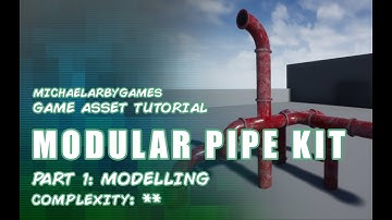 Game Asset Tutorial: Modular Pipe Kit (Part 1 Modelling) (3DS Max)