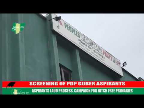 Screening of PDP Aspirants: Bayelsa Governorship aspirants Commend process, call for Credible Poll