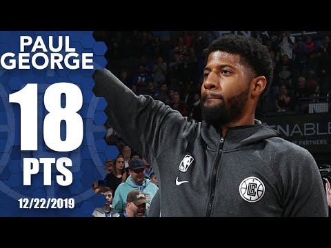 Paul George receives warm welcome, drops 18 in return to Oklahoma City | 2019-20 NBA Highlights