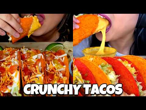 ASMR Best CHEESY and SAUCY *TACOS* Mukbang Compilation